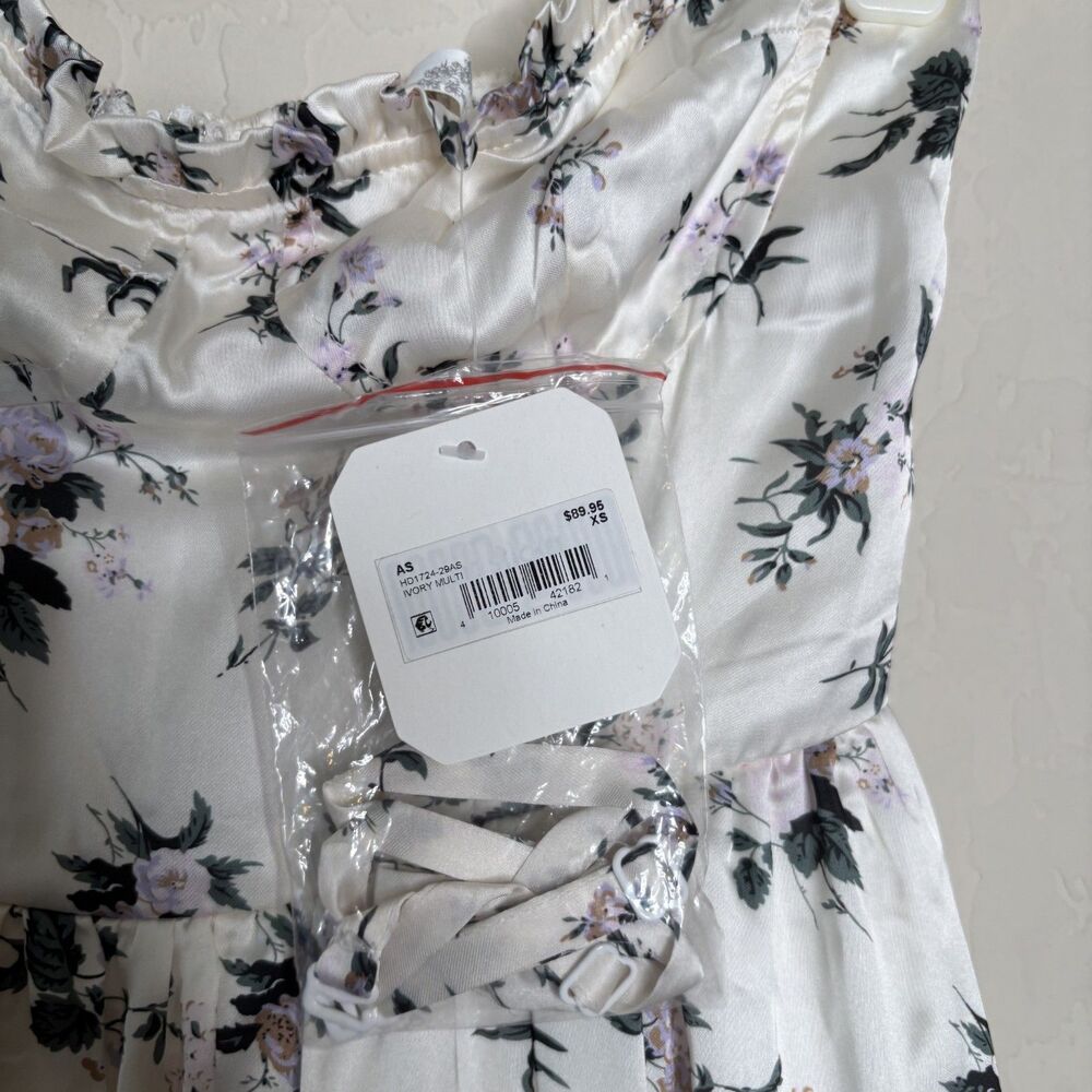 Altar'd State Satin Floral Midi Dress - Picture 7 of 9